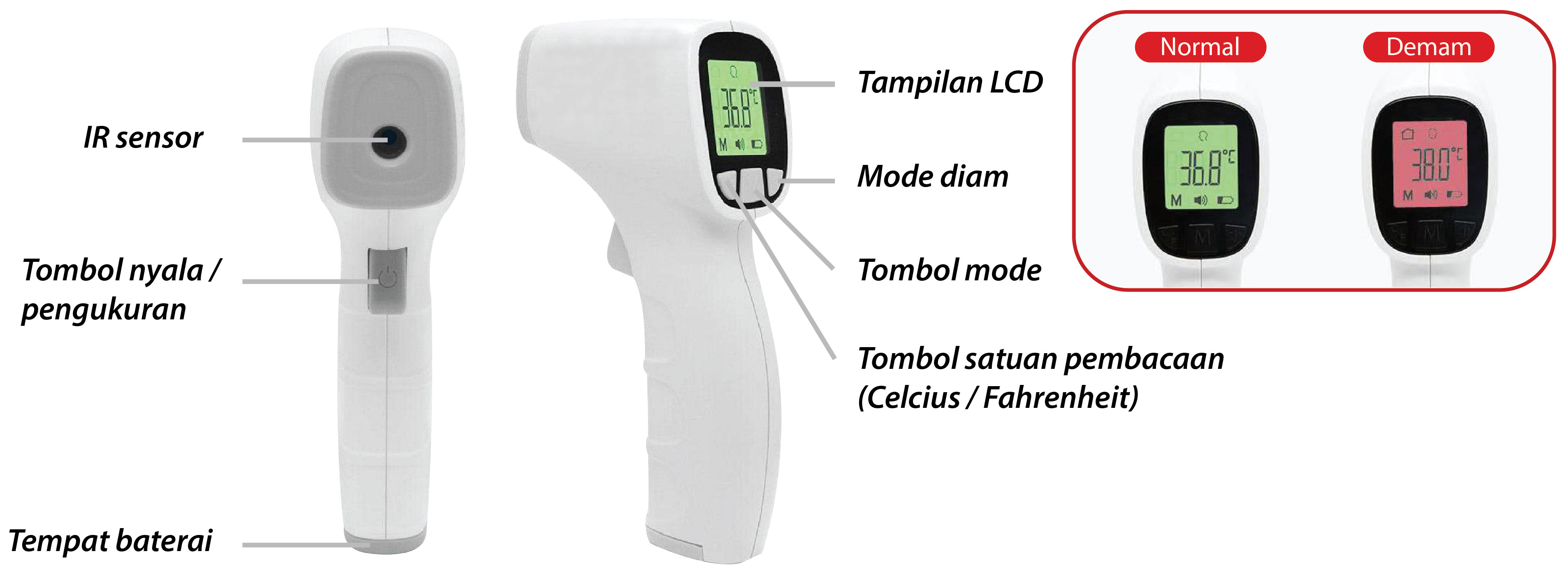 ENDO Non-contact Infrared Thermometer EI.TM