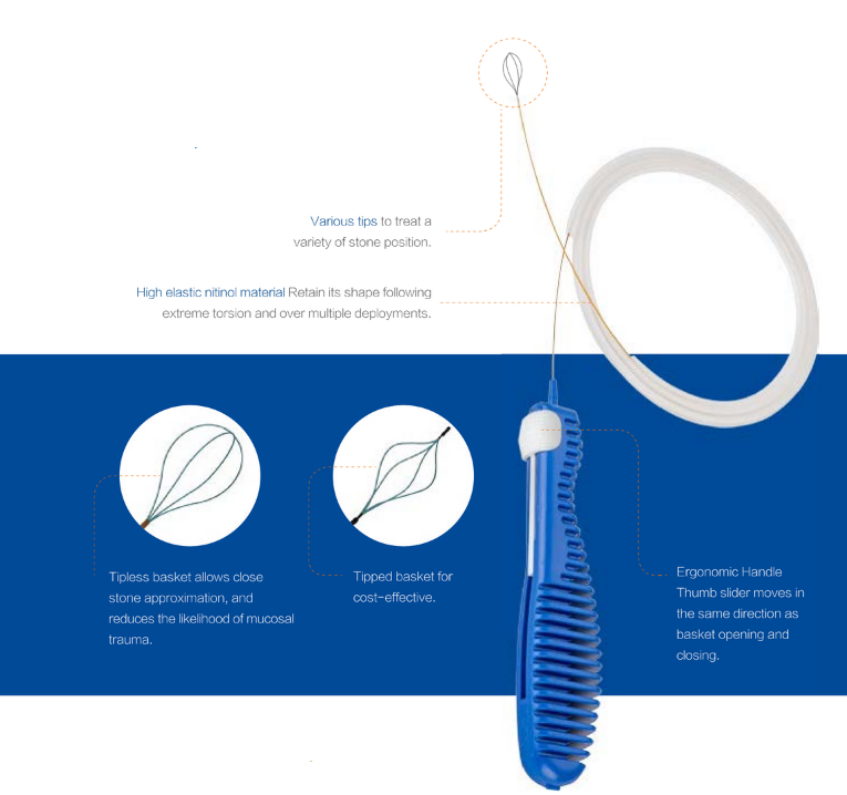 Nitinol Stone Retrieval Basket